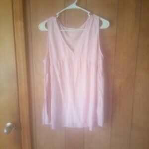 Cotton Blu Women's Light Pink Tank Top Size M